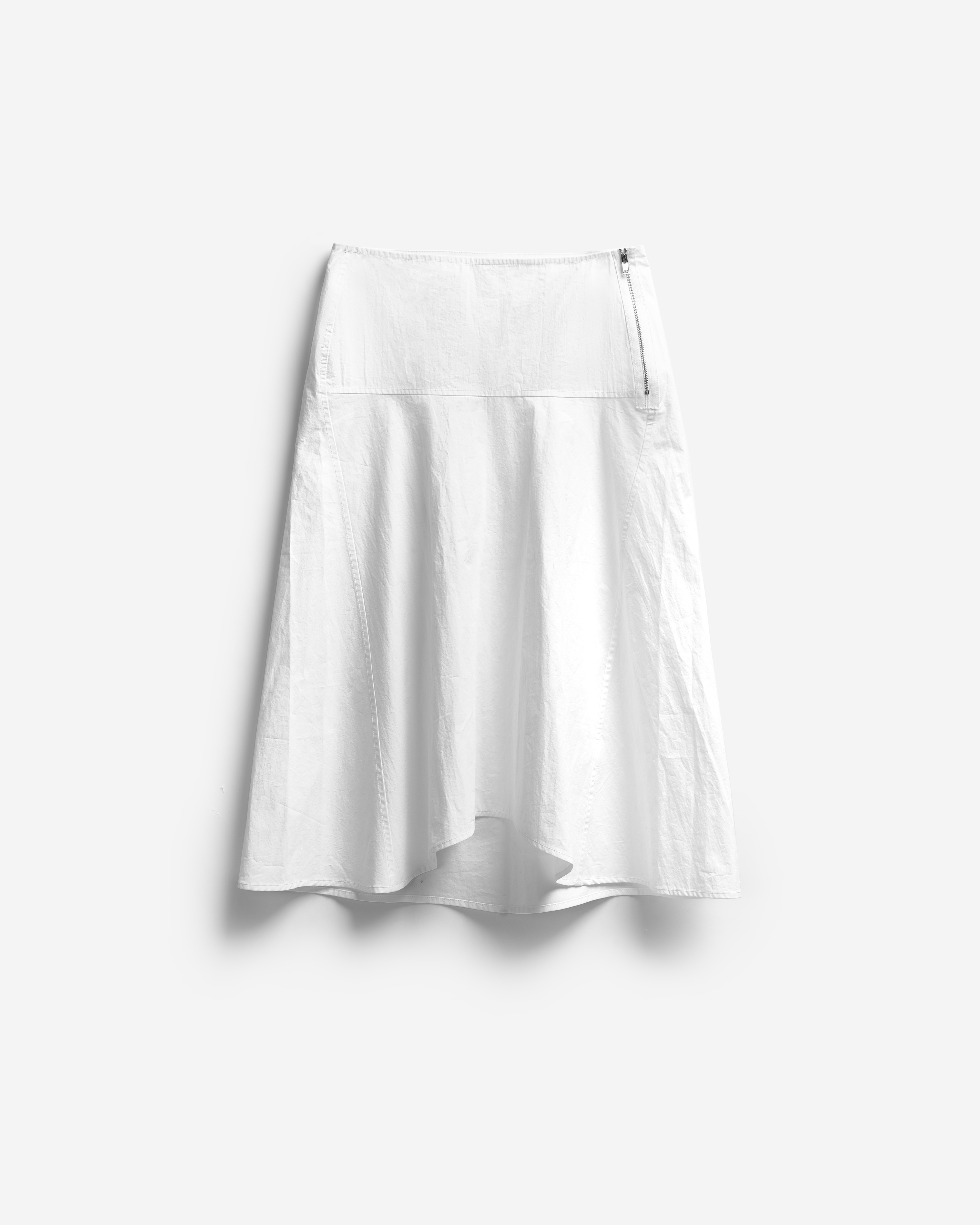 Асимметричная юбка-годе из вареного хлопка 16900₽