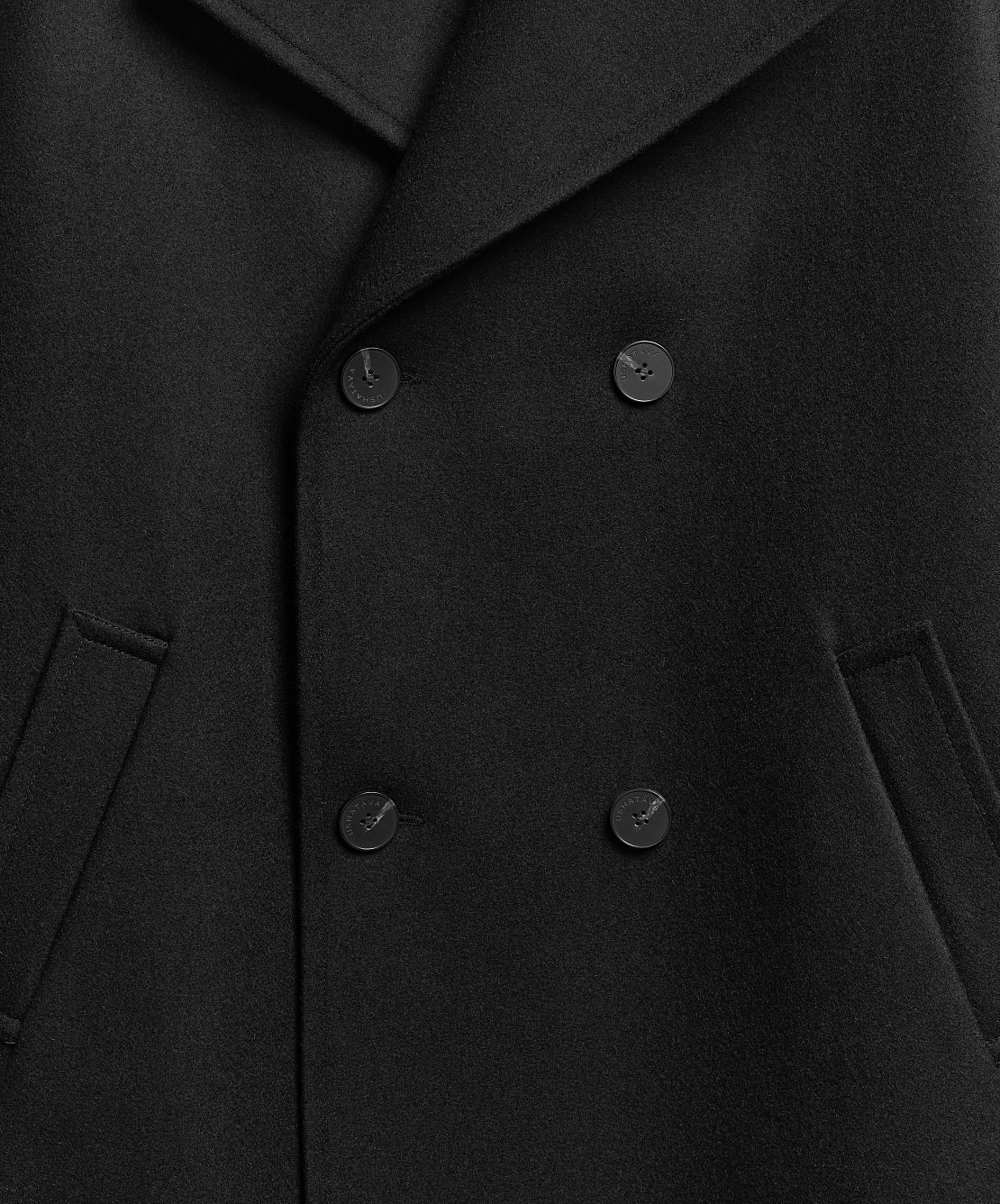 Midi Coat with Wide Lapels | Mid-Season Sale | USHATÁVA Midi Coat with Wide Lapels | Mid-Season Sale | USHATÁVA