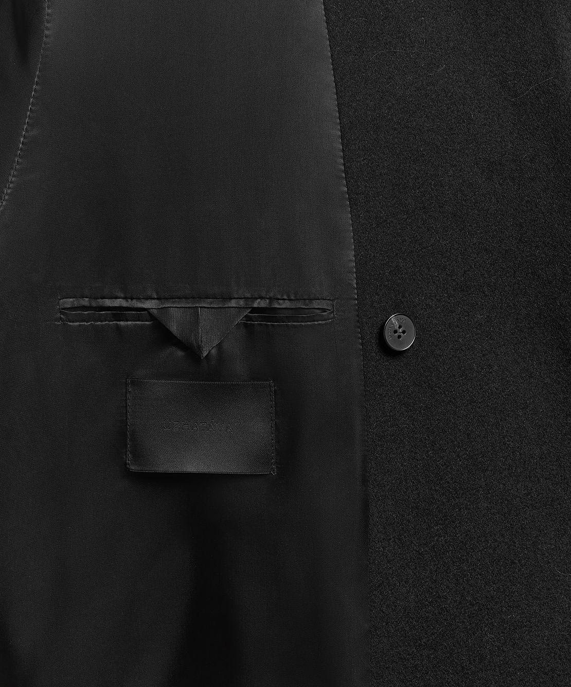 Midi Coat with Wide Lapels | Mid-Season Sale | USHATÁVA Midi Coat with Wide Lapels | Mid-Season Sale | USHATÁVA